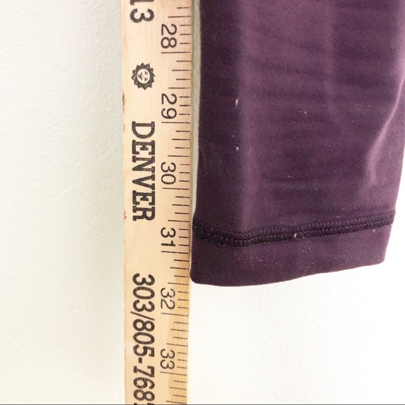 Lululemon High Waist Roll Down Wunder Under Leggings Dark Purple - Picture 16 of 16